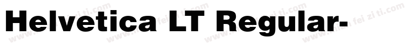 Helvetica LT Regular字体转换